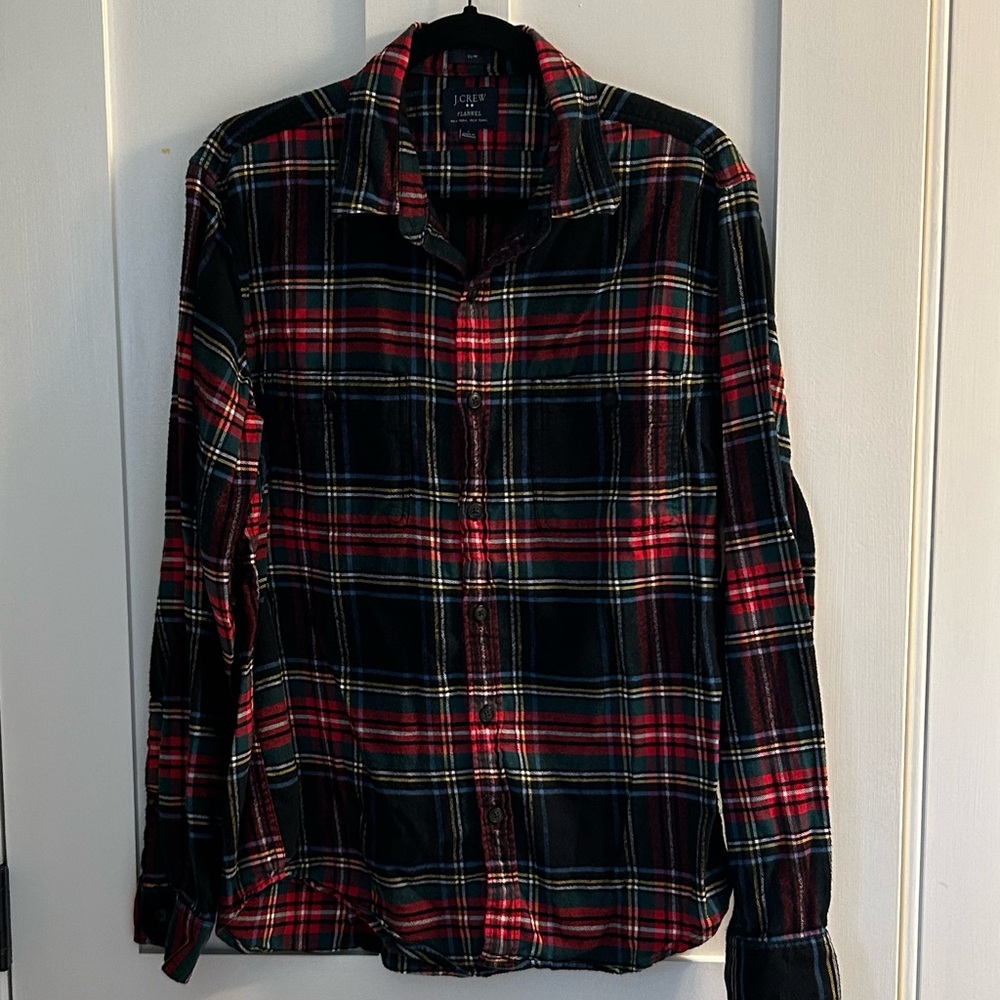 Jcrew Mens Blackwatch Flannel shirt